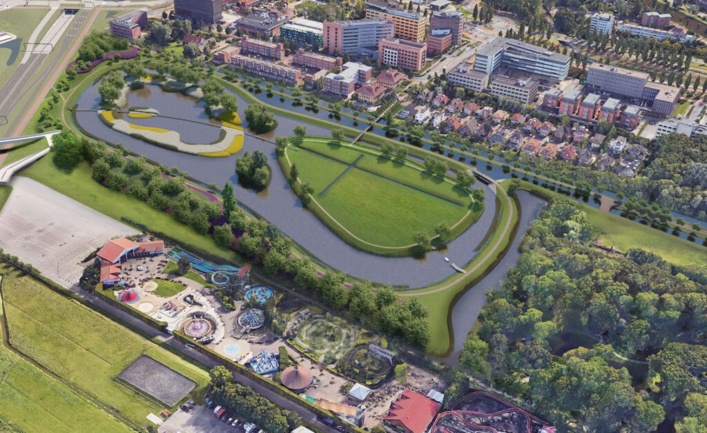Molenvlietpark vanuit de lucht